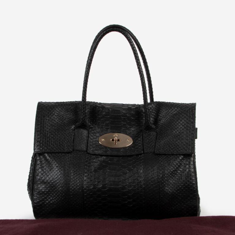 Mulberry bayswater online tote black