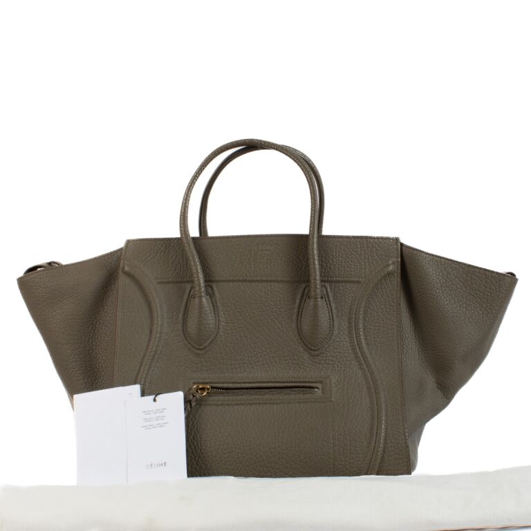 Celine Taupe Medium Phantom Luggage Tote Bag Labellov Buy
