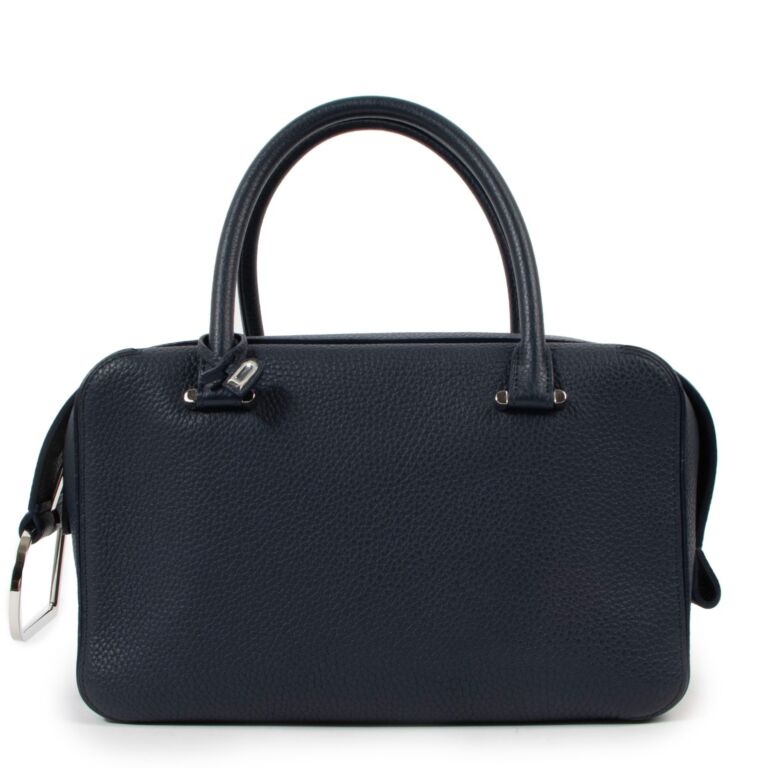 Delvaux Cool Box MM Navy Blue Taurillon Soft Labellov Buy