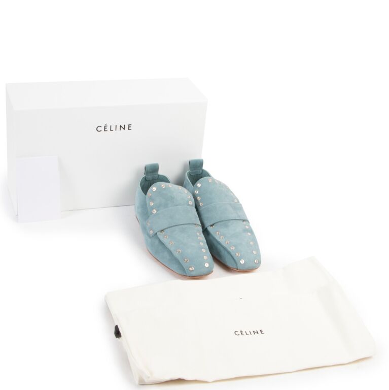 Celine hot sale studded loafers