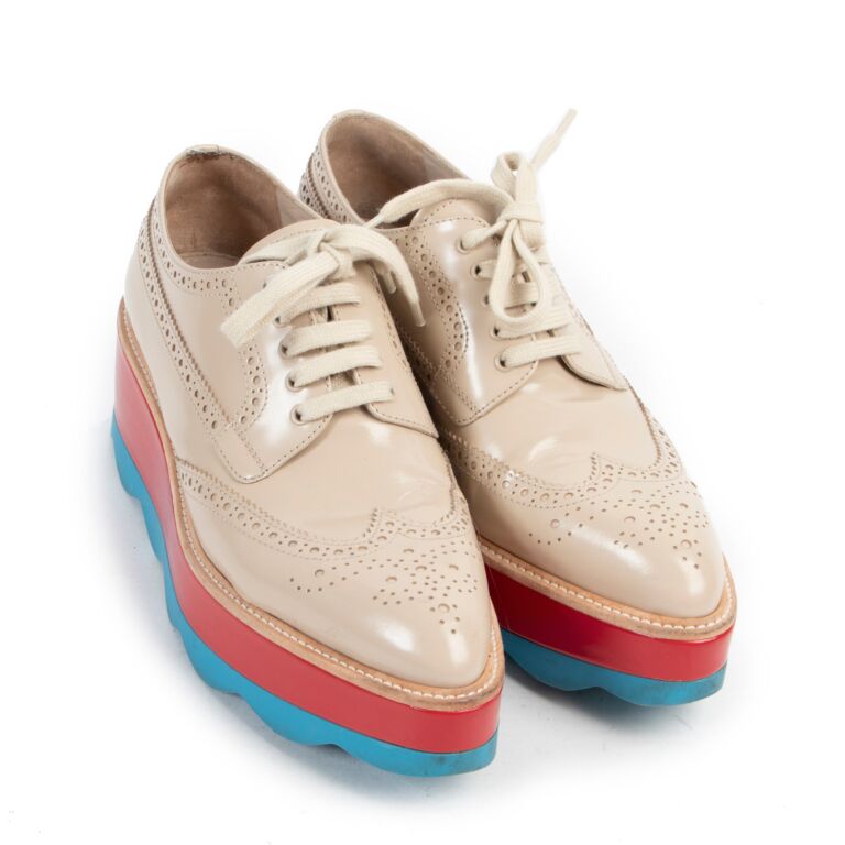【海外限定】カジュアルスタイルの PRADA ◆ スエードクロッグ AUTH LUXURY PRADA SNEAKERS SHOES 4E3538 GREY YELLOW NEW US 7