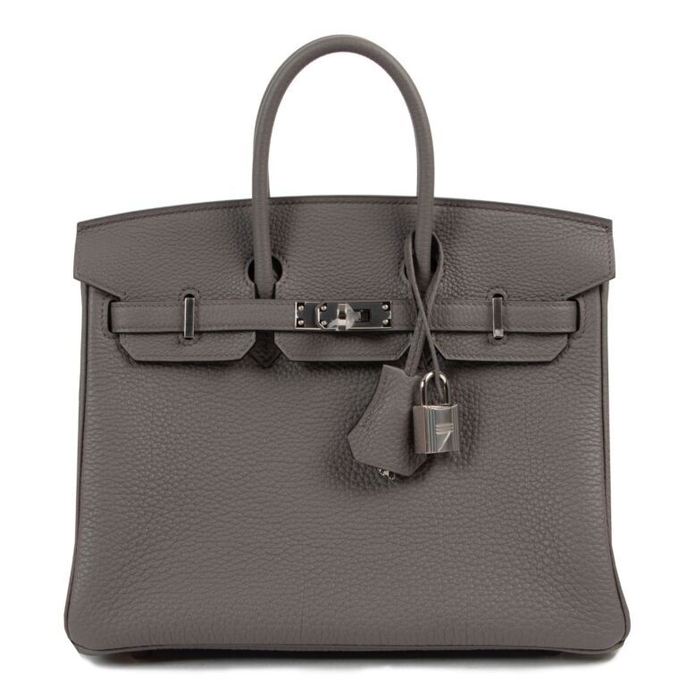 Hermès Birkin 25 Togo Gris Etain PHW ○ Labellov ○ Buy and Sell Authentic  Luxury