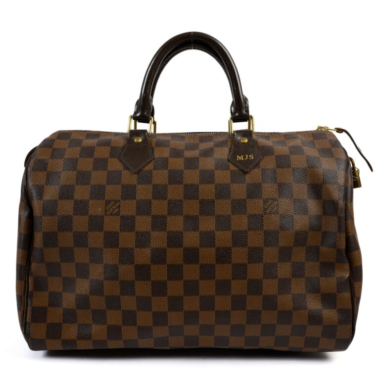 Louis Vuitton Damier Ebene Speedy 35 Labellov Buy and Sell