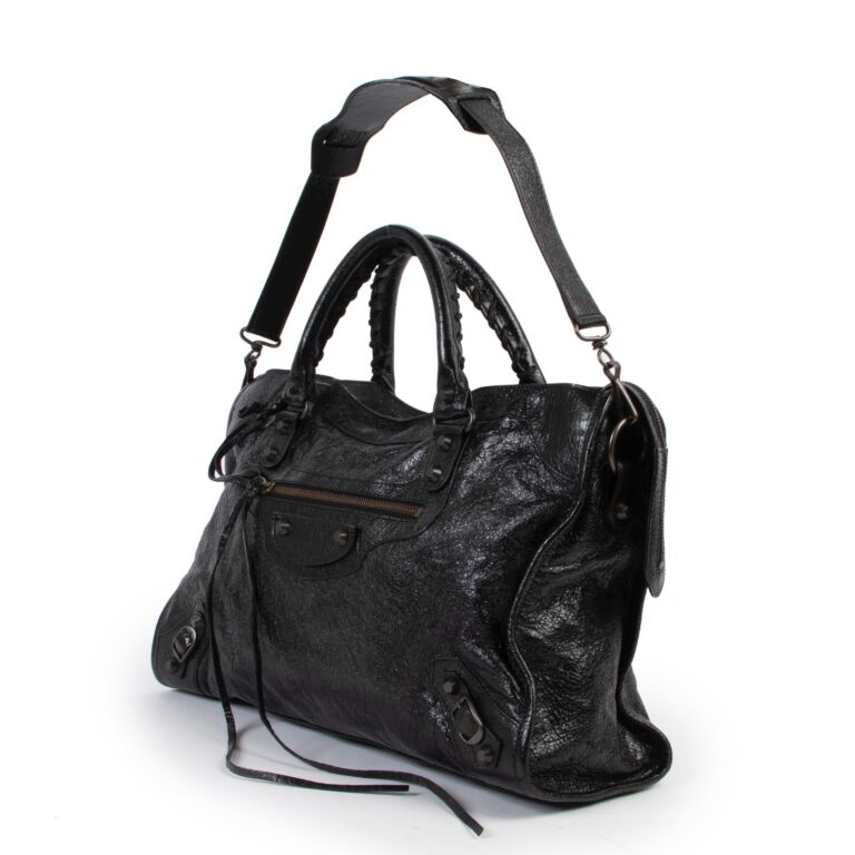 Balenciaga Black Classic Arena City Bag ○ Buy Sell Authentic