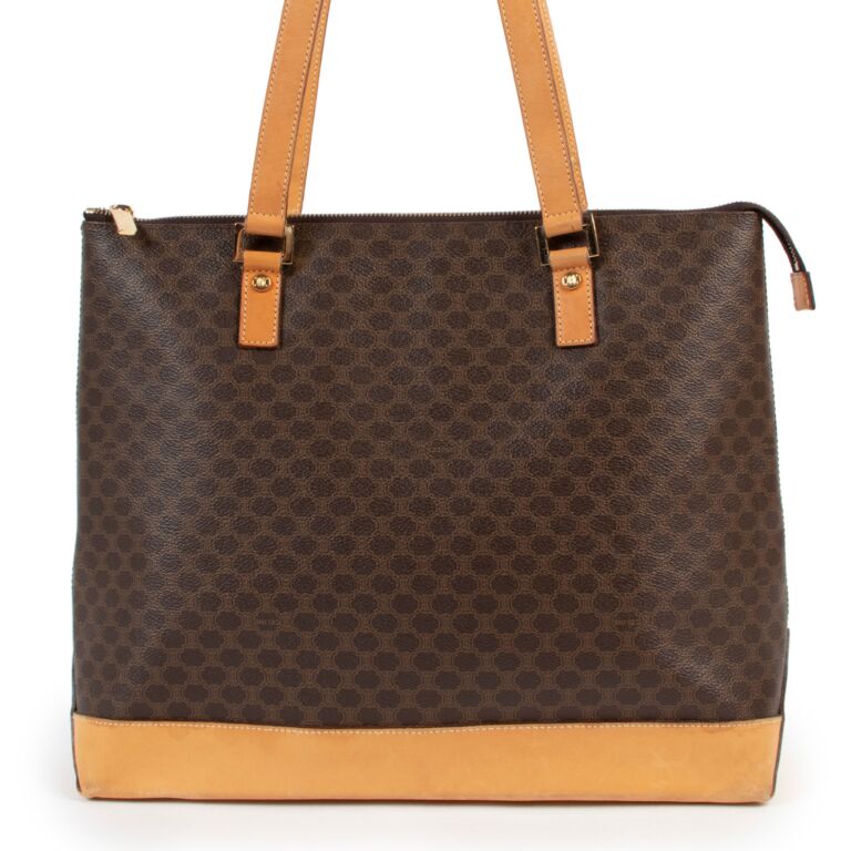 Celine Monogram Macadam Tote Bag ○ Labellov ○ Buy and Sell