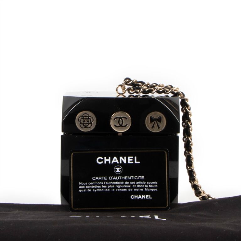 Chanel Compact Powder Minaudiere Plexiglass Black - US