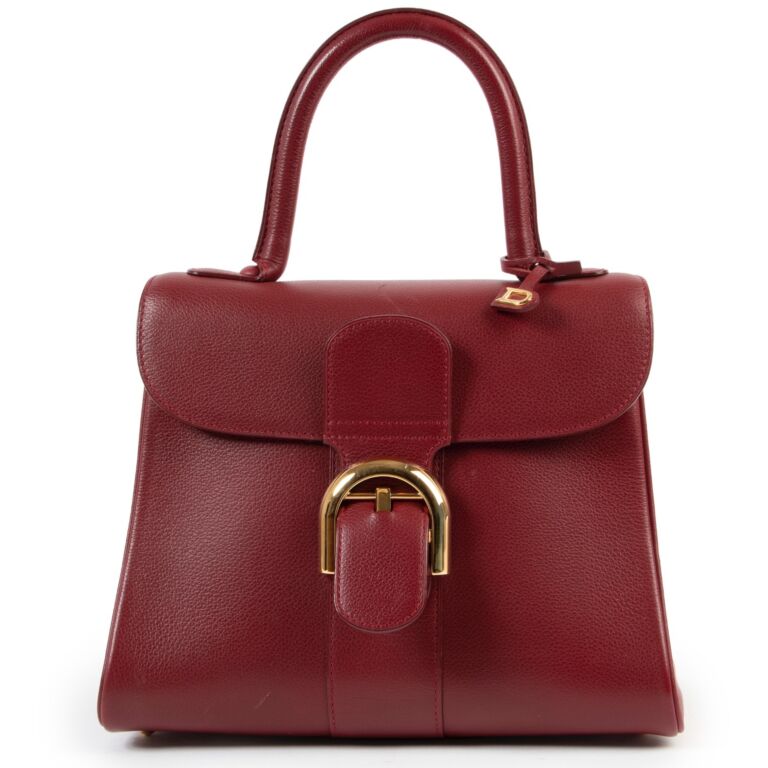 Delvaux Brillant PM Burgundy Jumping Labellov Buy and Sell