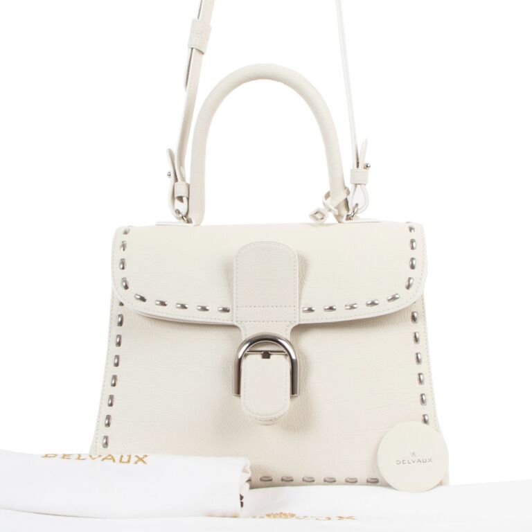 Delvaux Brillant White Leather ref.914041 - Joli Closet