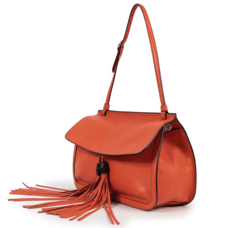 Orange discount gucci handbag