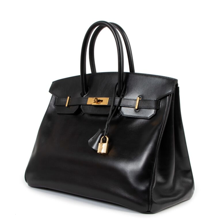 Herm s Birkin 35 Black Box GHW Labellov Buy and Sell