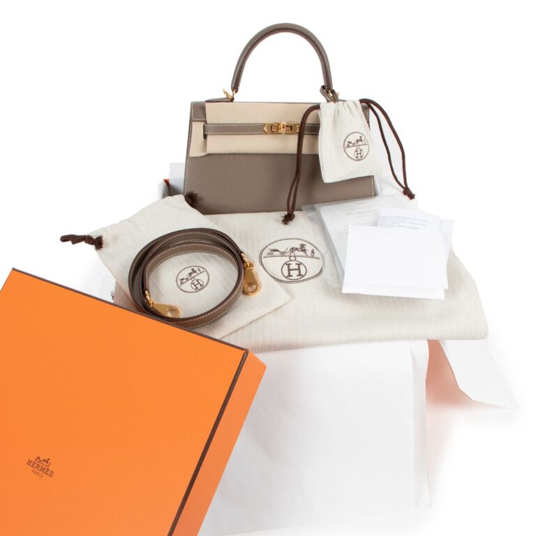 Hermès Kelly To Go Etoupe Epsom Ghw - Luxury Shopping