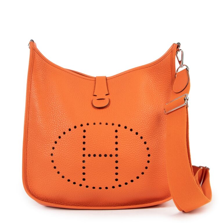 Hermes Orange Evelyne III GM Bag – The Closet