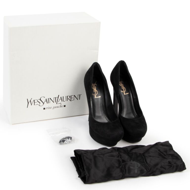 Ysl suede pumps hotsell