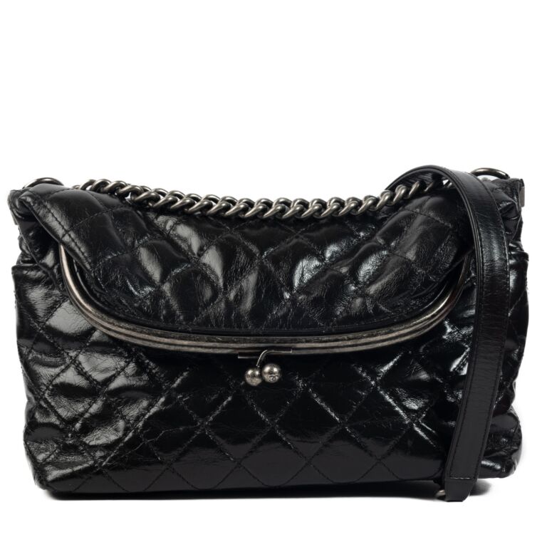 Chanel Heart Bag Large Black 22S - Designer WishBags