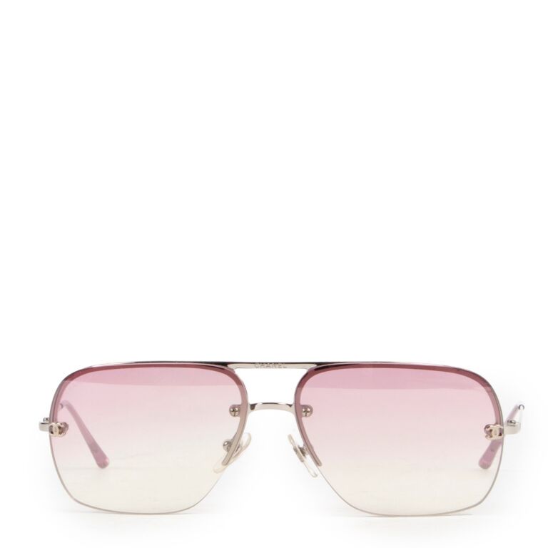 Chanel Pink Rimless Sunglasses ○ Labellov ○ Buy and Sell