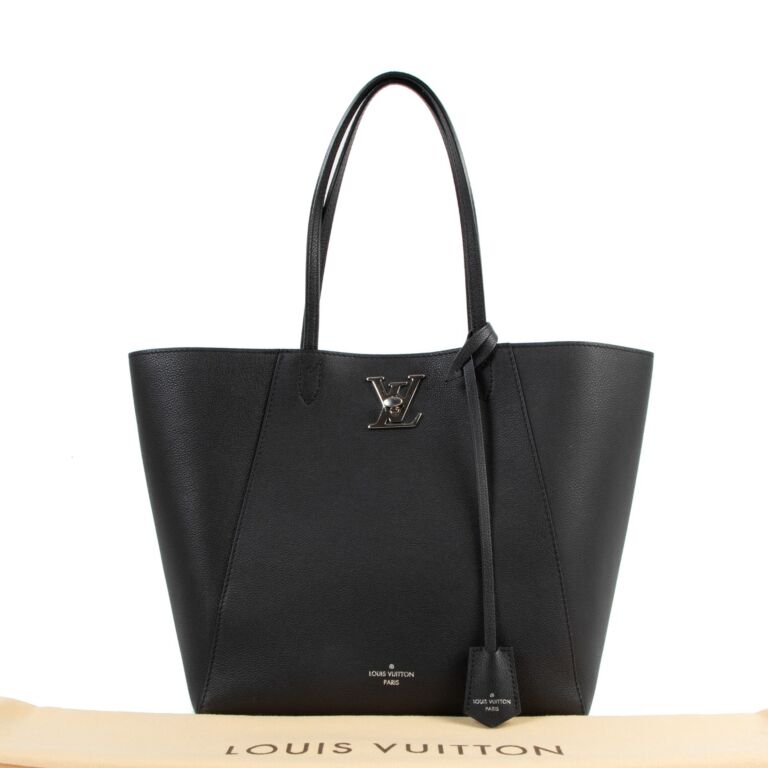 Louis Vuitton Lockme Cabas Black Tote Bag ○ Labellov ○ Buy and Sell  Authentic Luxury