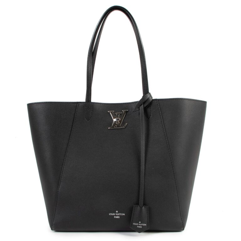 Louis Vuitton Lockme Cabas Black Tote Bag ○ Labellov ○ Buy and