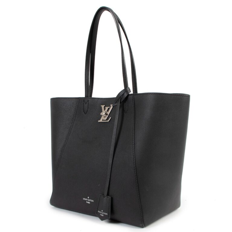 Louis Vuitton Lockme Cabas Leather Tote Bag Bicolor