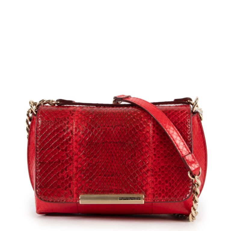 Emilio Pucci Red Python Crossbody Bag Labellov Buy and Sell Authentic ...