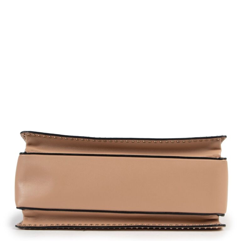 Valentino Garavani Rockstud Python Panther Beige Calfskin