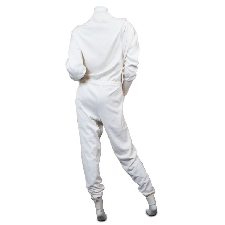 Chanel Iconic White Knit Logo Jumpsuit Ca. 1991 Size 42 ○ Labellov ○ Buy  and Sell Authentic Luxury