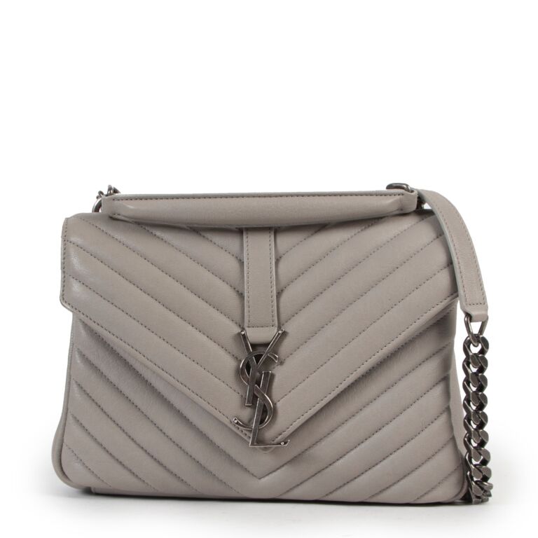 Grey ysl crossbody sale