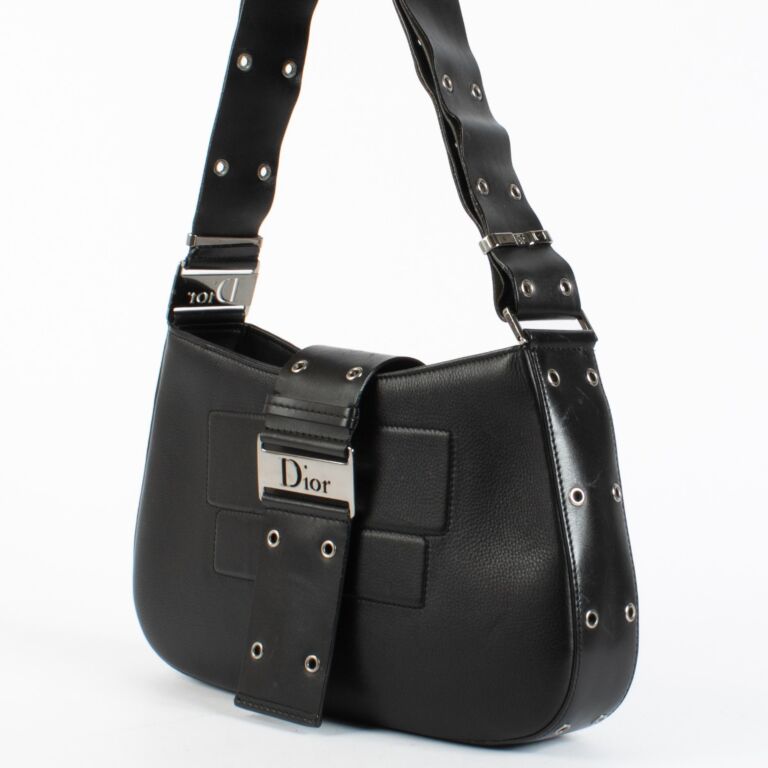 Christian Dior Black Street Chic Columbus Shoulder Bag ○ Labellov