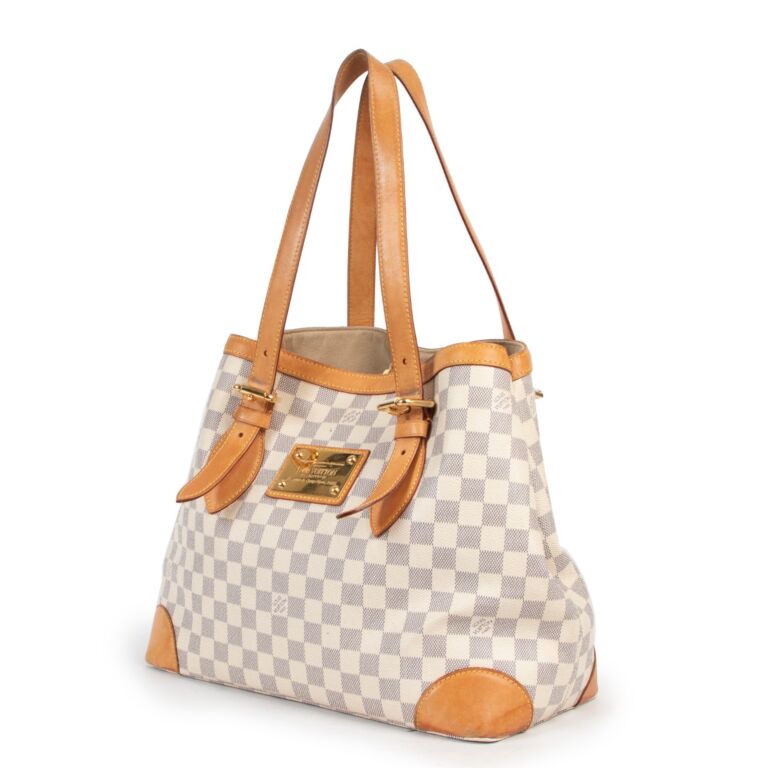 Louis Vuitton Hampstead MM Damier Azur ○ Labellov ○ Buy and Sell