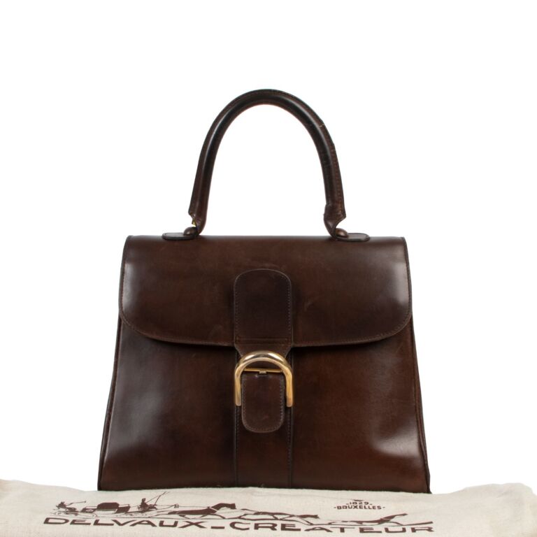 オススメ！【デルヴォー】Brillant Miniin Box Calf バッグ Delvaux Brillant MM Brown Box Calf ○ Labellov ○ Buy and