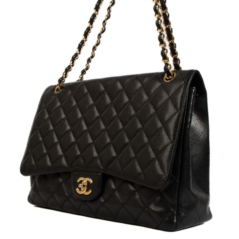 Chanel black gold clearance bag