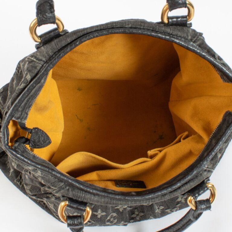 Louis Vuitton Black Monogram Denim Neo Cabby Bag ○ Labellov
