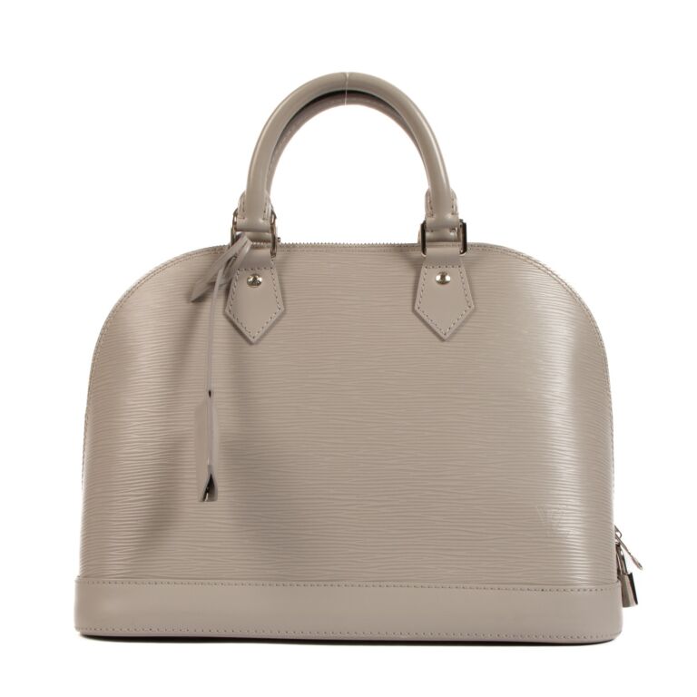Louis Vuitton Grey Epi Leather Alma PM Top Handle Labellov Buy and Sell ...