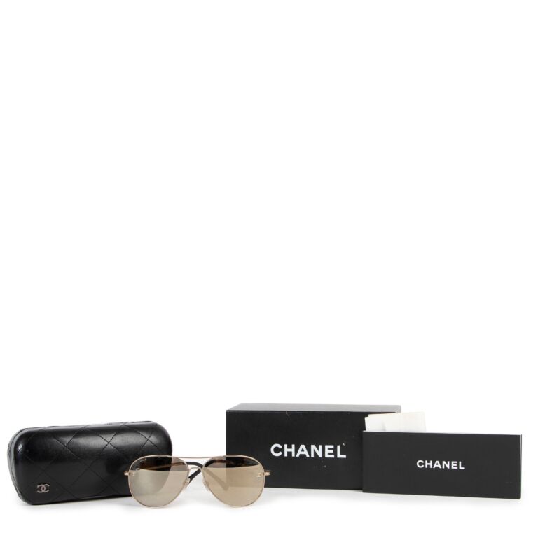 Chanel Silver 4078 CC Crystal Sunglasses ○ Labellov ○ Buy and
