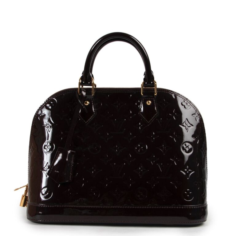 Louis Vuitton Purple Vernis Amarante Alma PM Labellov Buy