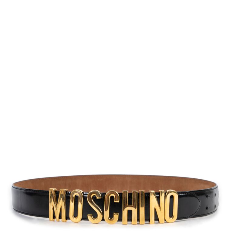 Black moschino belt online
