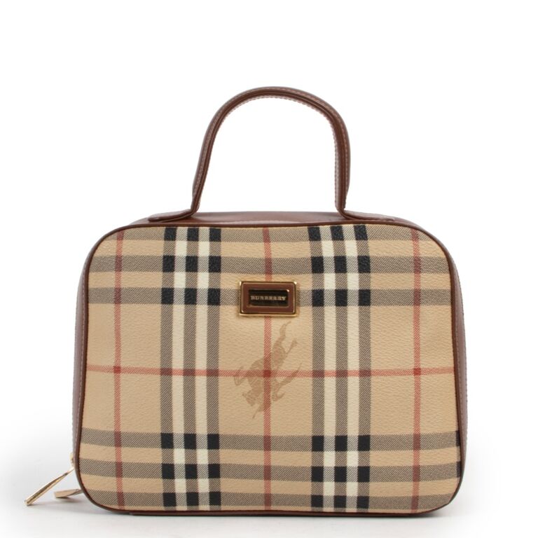 Burberry Beige Nova Check Top Handle Labellov Buy and Sell Authentic Luxury