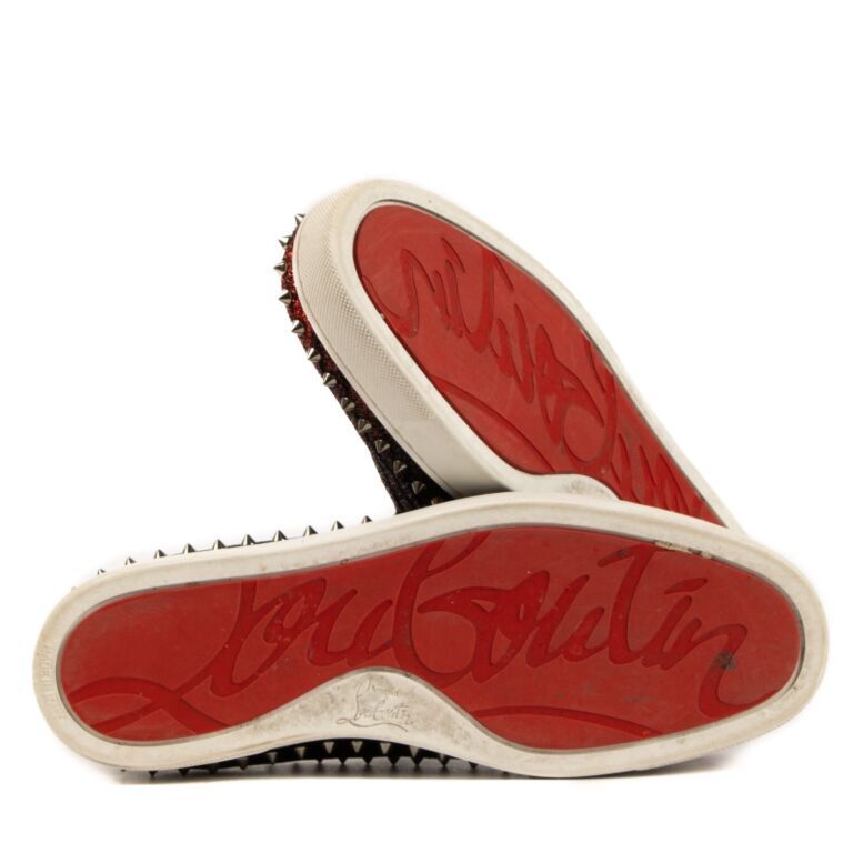 Christian Louboutin Black Velvet Pik Boat Sneakers Size 42 5 Labellov Buy and Sell Authentic Luxury