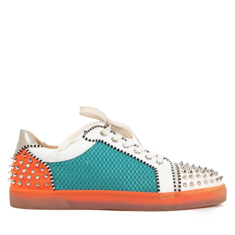 Turquoise outlet louboutin sneakers