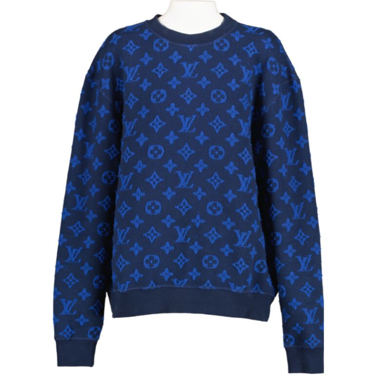 lv sweater blue