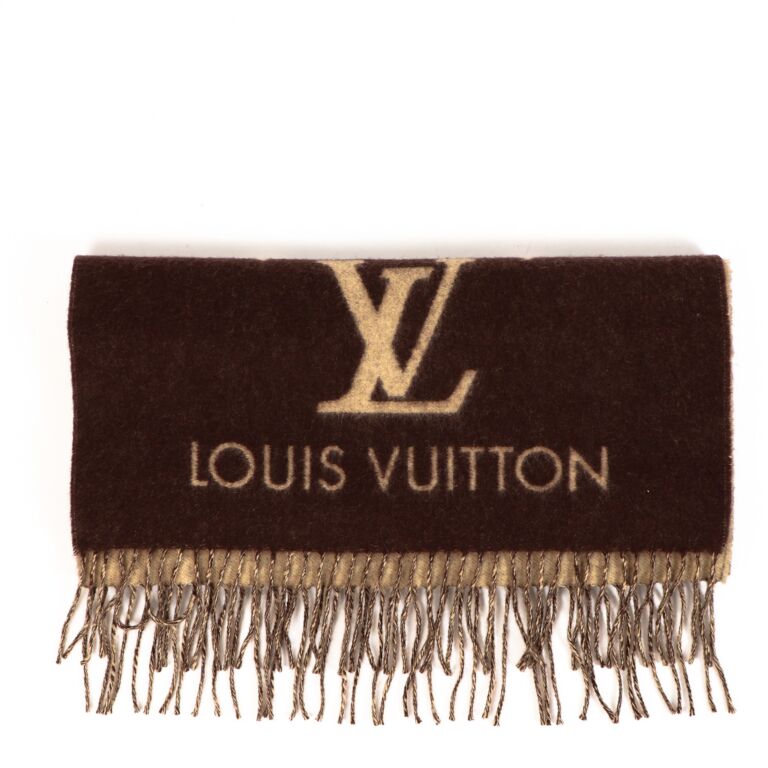 Louis Vuitton M78125 Reykjavik Scarf , Brown, One Size