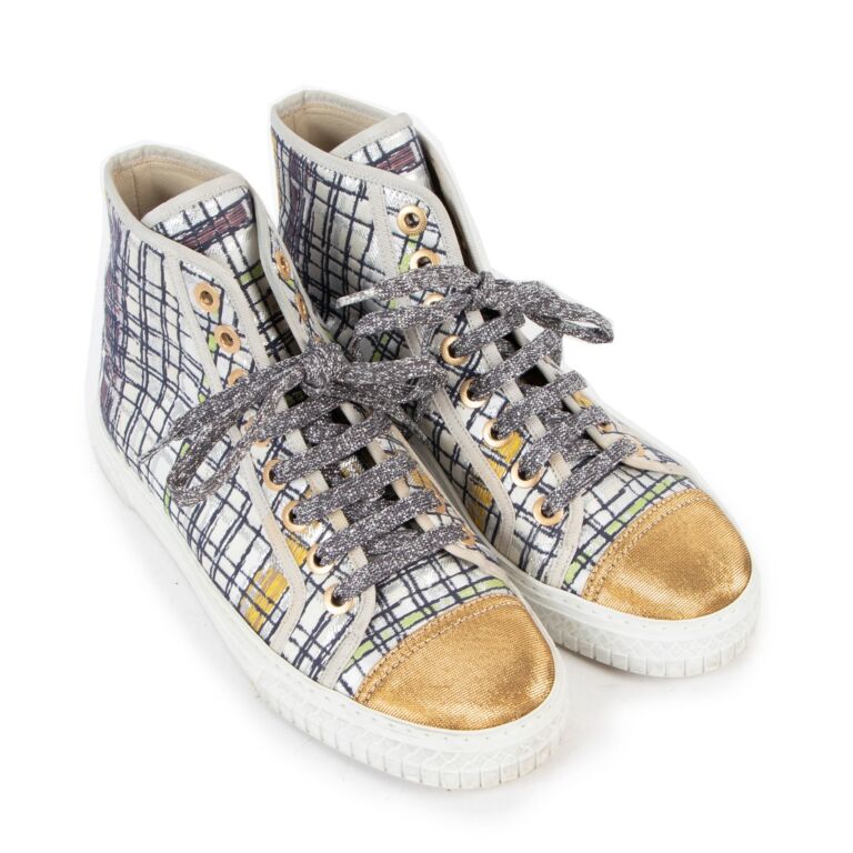 Chanel mens cheap high top sneakers