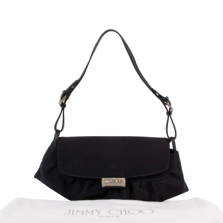 Jimmy choo deals black shoulder bag