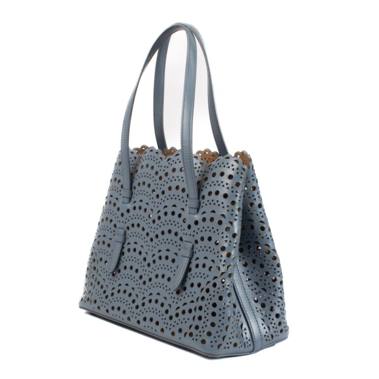 Alaïa Blue Mina 16 Bag ○ Labellov ○ Buy and Sell Authentic