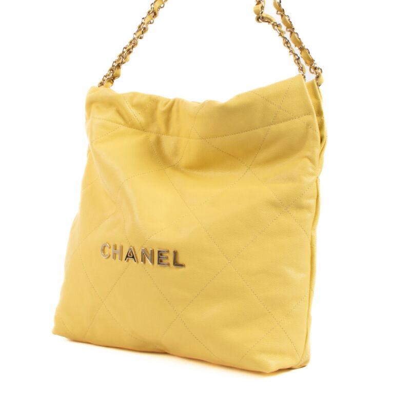 Chanel Yellow 22 Small Bag ○ Labellov ○ Buy and Sell Authentic