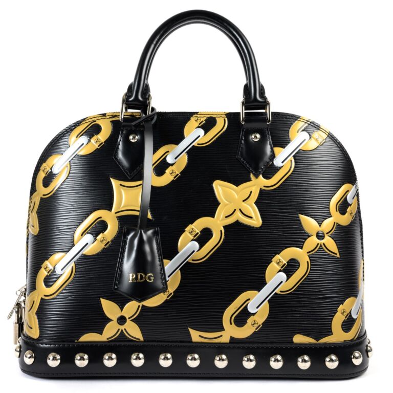 Louis Vuitton Black Epi Leather Alma MM Bag – Bagaholic