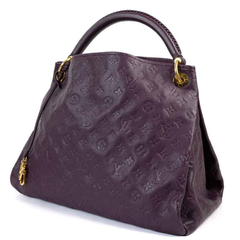 lv purple handbag