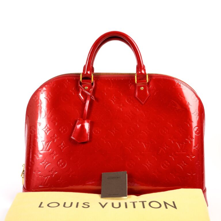 Louis Vuitton Pomme D'amour Monogram Vernis Alma GM XL Bag Louis Vuitton
