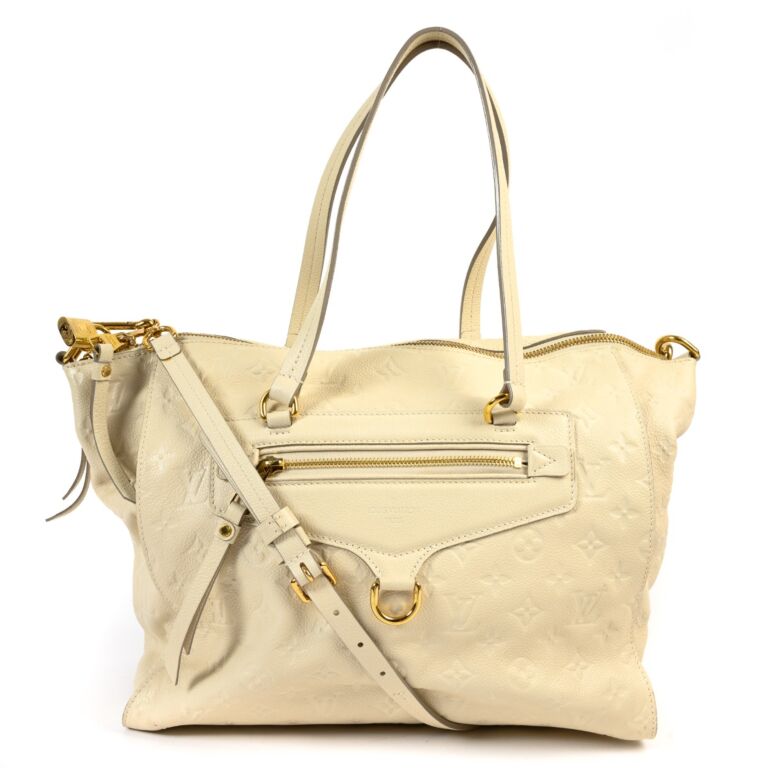 Louis Vuitton Néonoé BB Bucket Bag in Cream Grained Cowhide Leather White  ref.754073 - Joli Closet