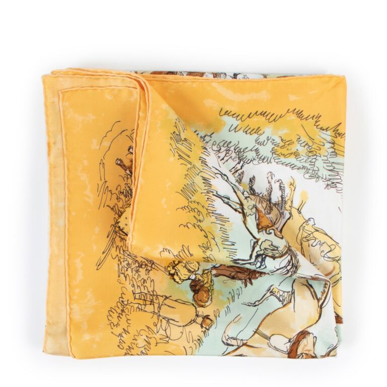 Hermès Les Amazones Carré 90 Silk Scarf ○ Labellov ○ Buy