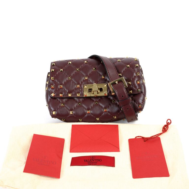 Burgundy valentino bag clearance